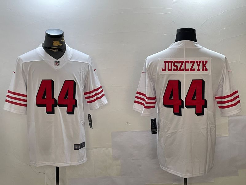 Men San Francisco 49ers #44 Juszczyk White Second generation 2024 Nike Limited NFL Jersey style 6->san francisco 49ers->NFL Jersey